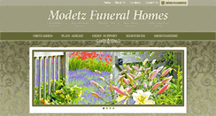Desktop Screenshot of modetzfuneralhomes.com